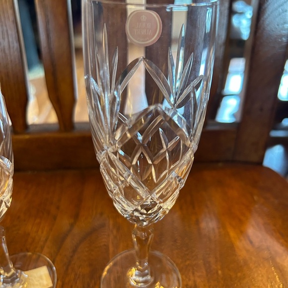 Royal Albert Ludlow Crystal Flutes Set/2 - Picture 5 of 12
